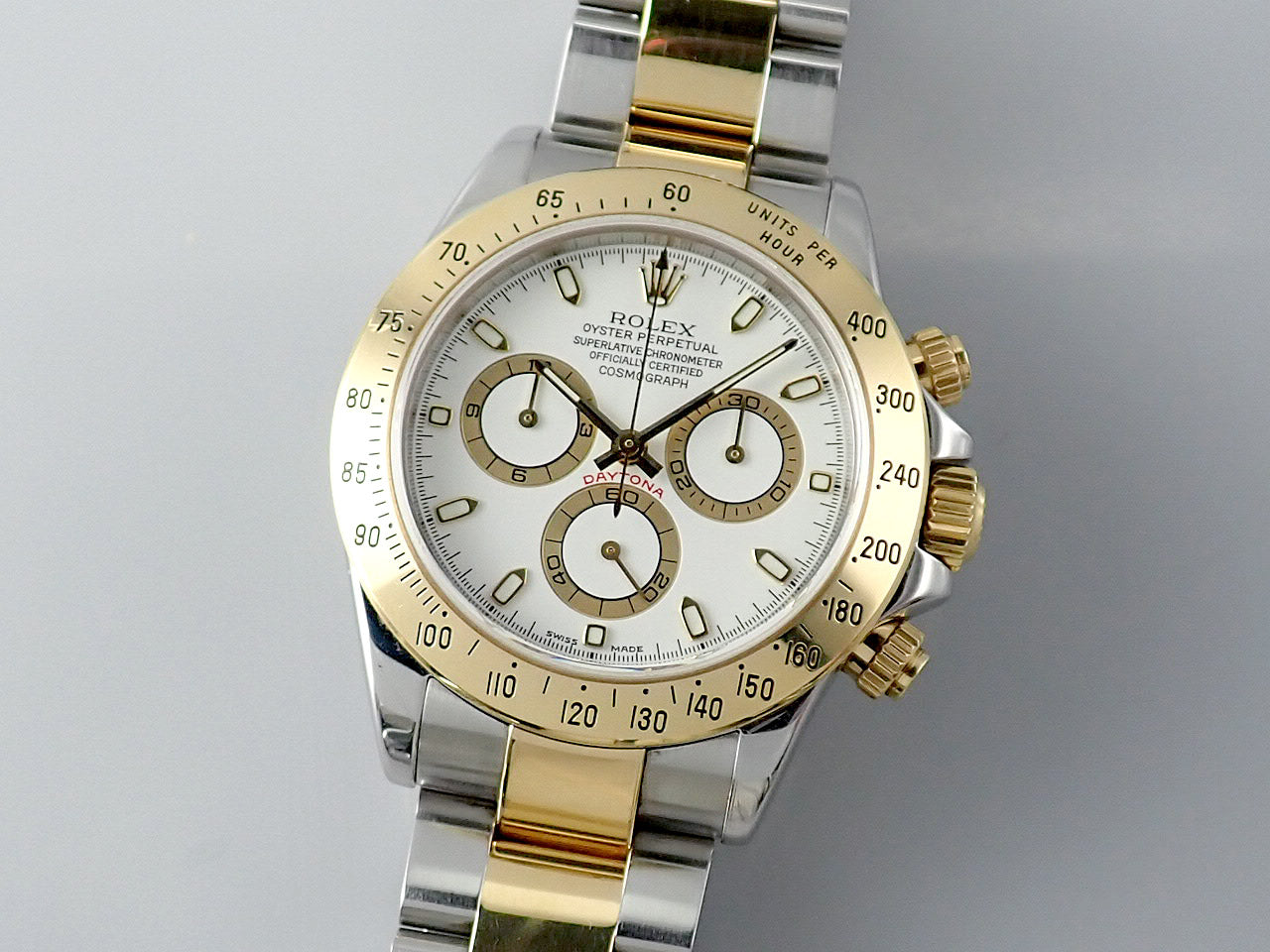 Rolex Daytona combination model, white dial &lt;Warranty, box, etc.&gt;