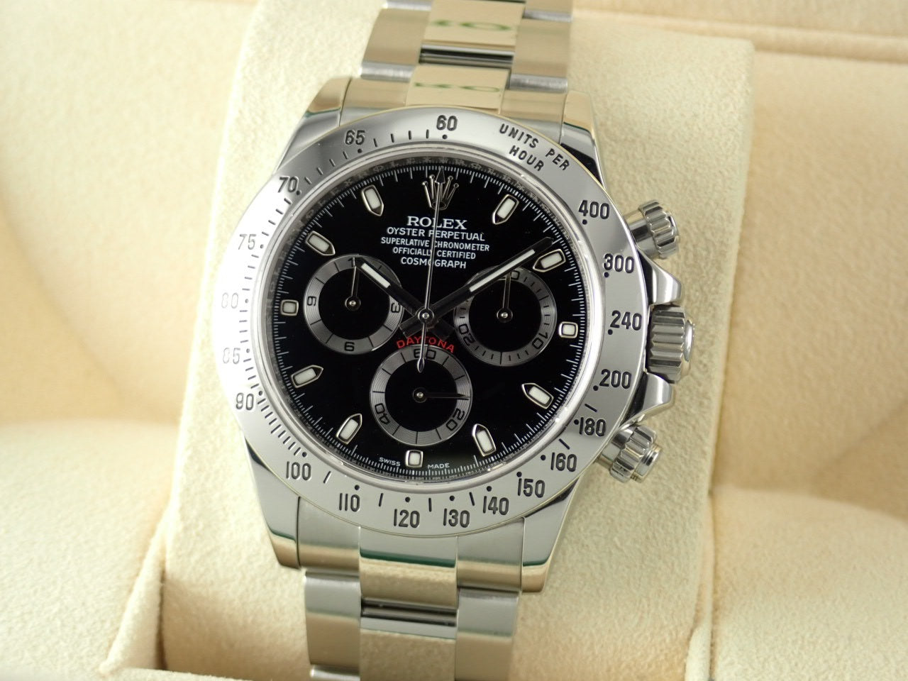 Rolex Daytona Black Dial Random Number Mirrored Buckle &lt;Warranty, Box, etc.&gt;