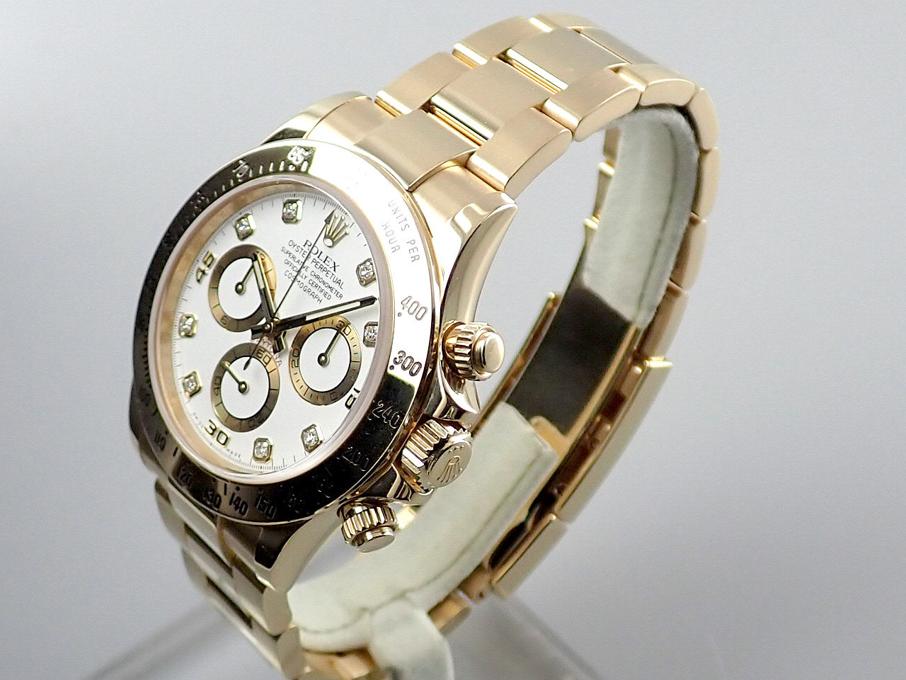 Rolex Daytona White Dial 8P Diamond Random Number &lt;Warranty, Box, Other&gt;