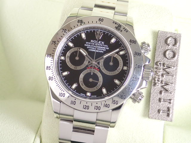 Rolex Daytona Black Dial M8 New Buckle Ref.116520