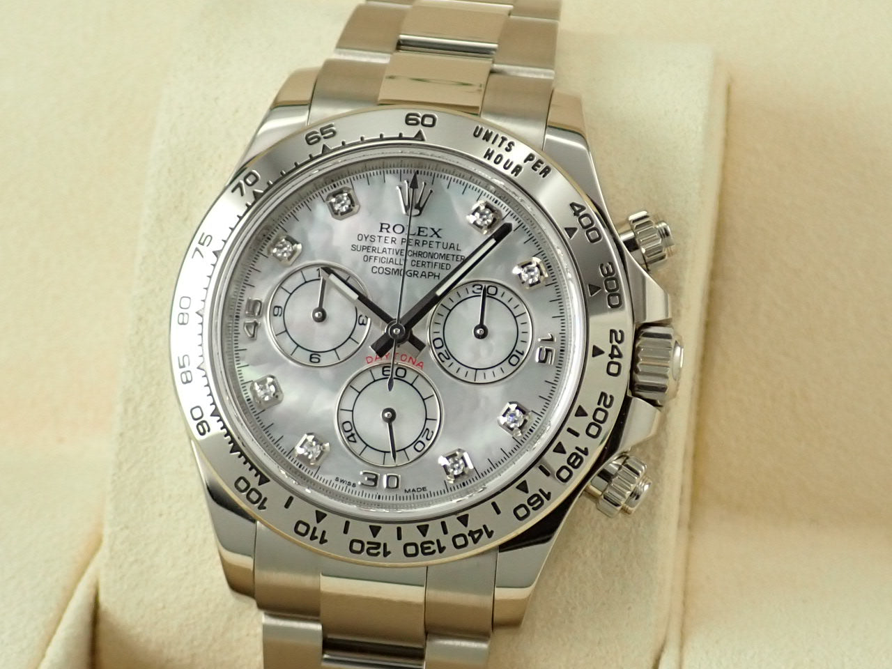 Rolex Daytona Shell Dial 8P Diamonds &lt;Warranty, Box, etc.&gt;