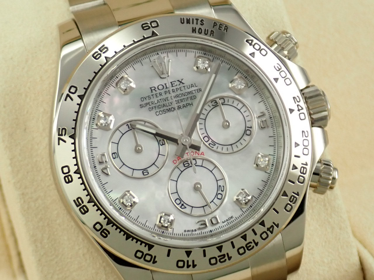 Rolex Daytona Shell Dial 8P Diamonds &lt;Warranty, Box, etc.&gt;