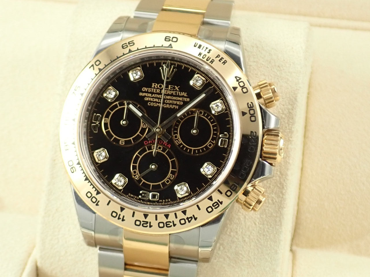 Rolex Daytona Black Dial 8P Diamonds &lt;Warranty, Box, etc.&gt;