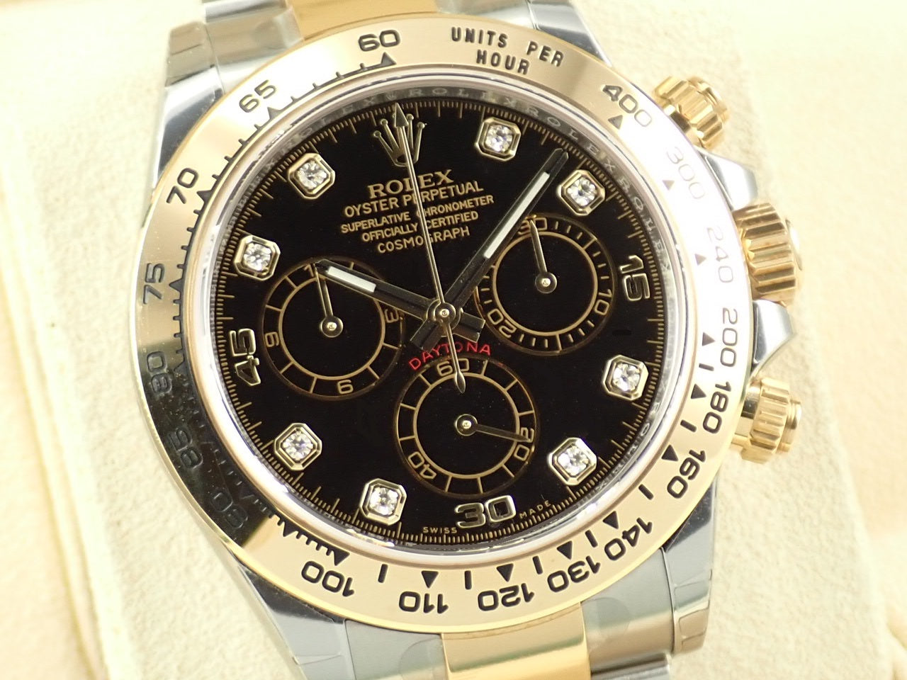 Rolex Daytona Black Dial 8P Diamonds &lt;Warranty, Box, etc.&gt;