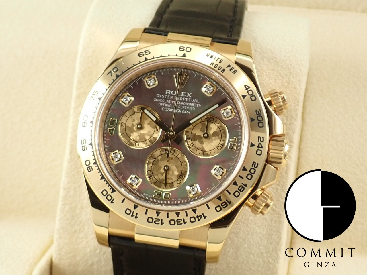 Rolex Daytona Black Shell Dial 8P Diamonds &lt;Warranty, Box, etc.&gt;