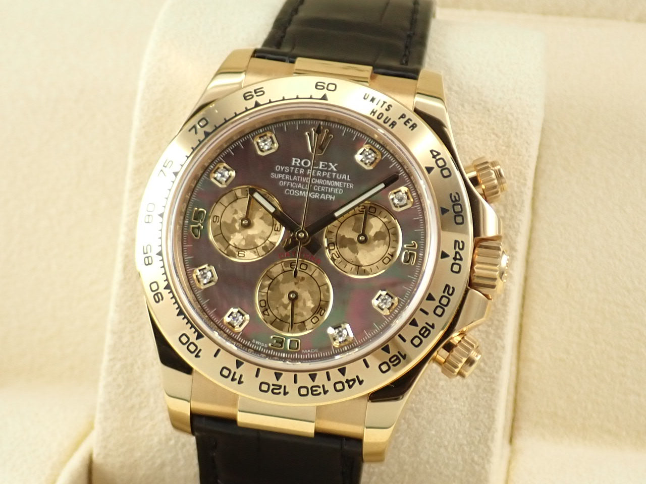 Rolex Daytona Black Shell Dial 8P Diamonds &lt;Warranty, Box, etc.&gt;