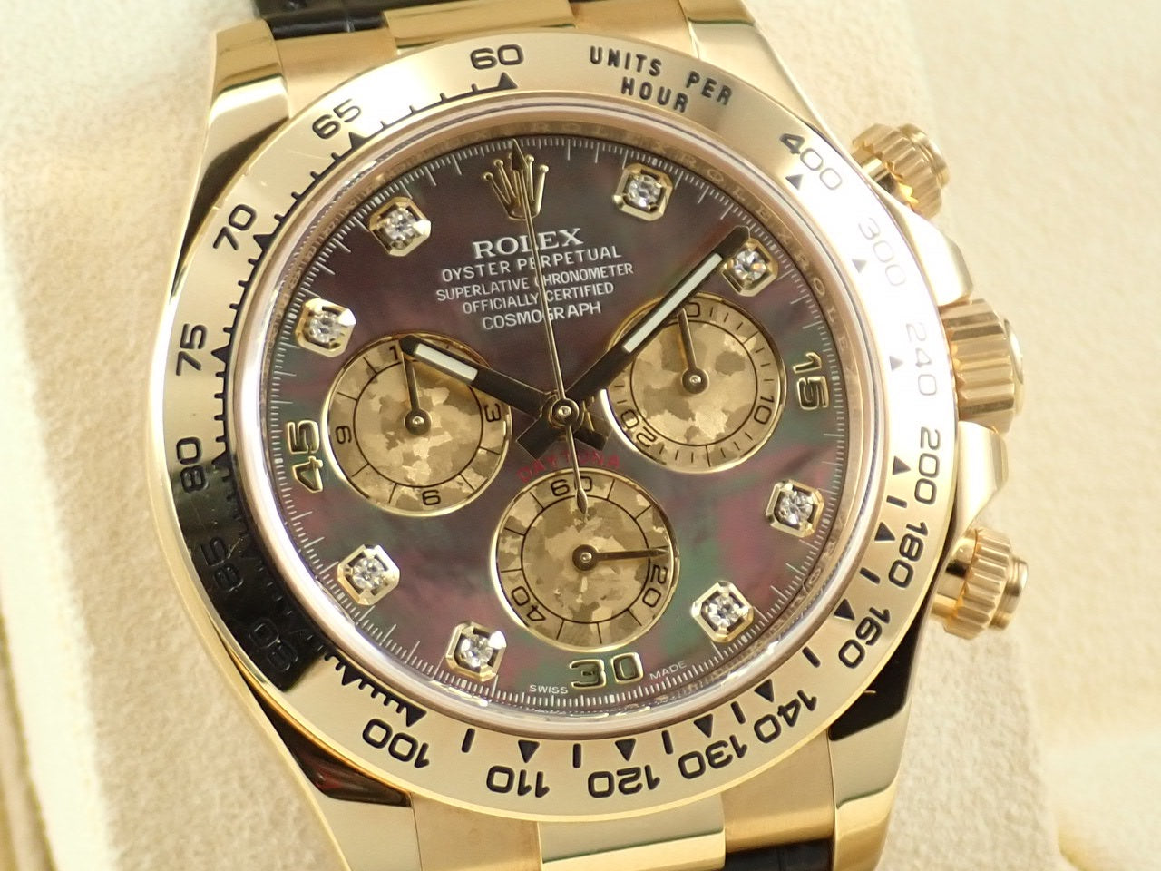 Rolex Daytona Black Shell Dial 8P Diamonds &lt;Warranty, Box, etc.&gt;