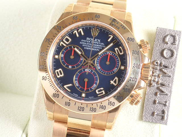 Rolex Daytona Ref.116528 Navy Arabic Dial Unused daytona-70