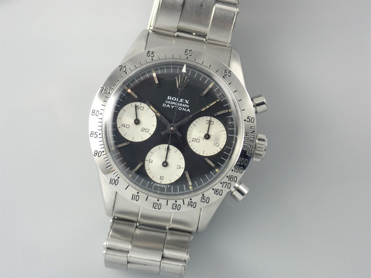ロレックス デイトナ Ref.6239 ブラック×シルバー文字盤 中古 daytona-707