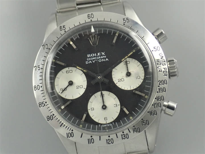 ロレックス デイトナ Ref.6239 ブラック×シルバー文字盤 中古 daytona-707