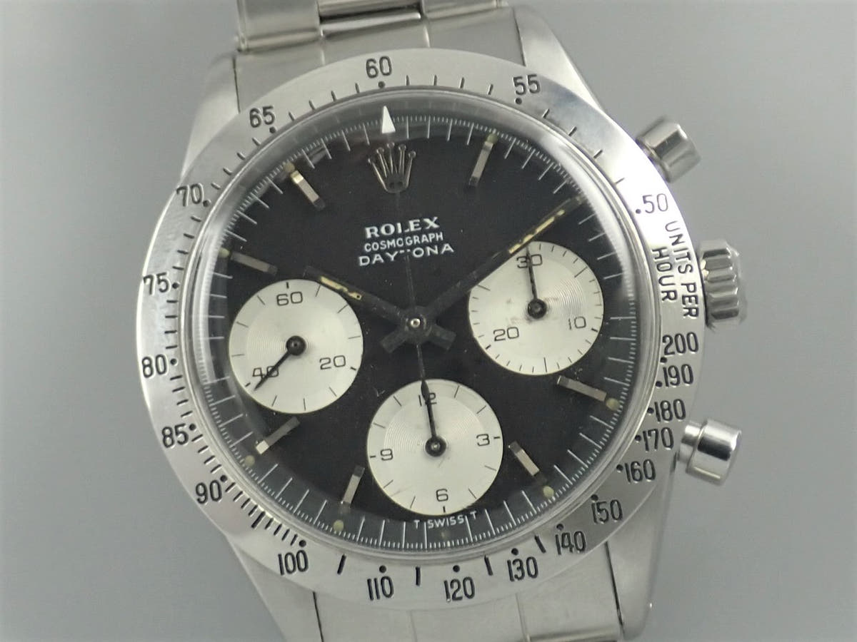 ロレックス デイトナ Ref.6239 ブラック×シルバー文字盤 中古 daytona-707