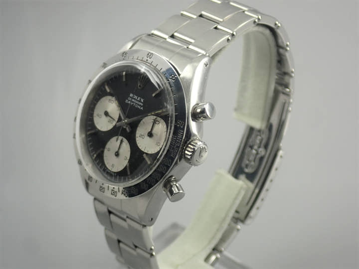 ロレックス デイトナ Ref.6239 ブラック×シルバー文字盤 中古 daytona-707
