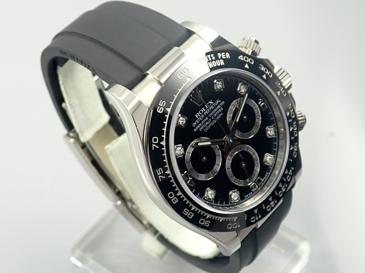 Rolex Daytona Black Dial 8P Diamonds &lt;New Warranty Card, Box, etc.&gt;