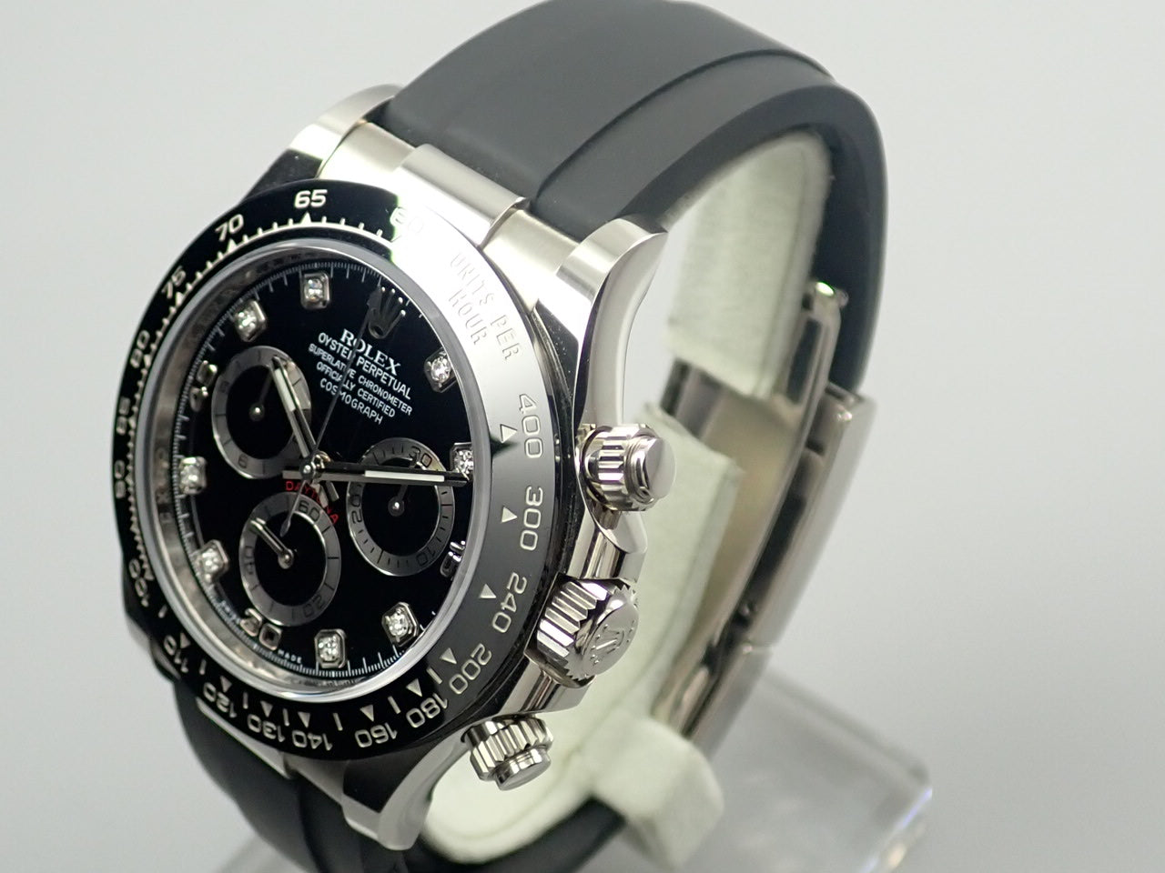 Rolex Daytona Black Dial 8P Diamonds &lt;New Warranty Card, Box, etc.&gt;