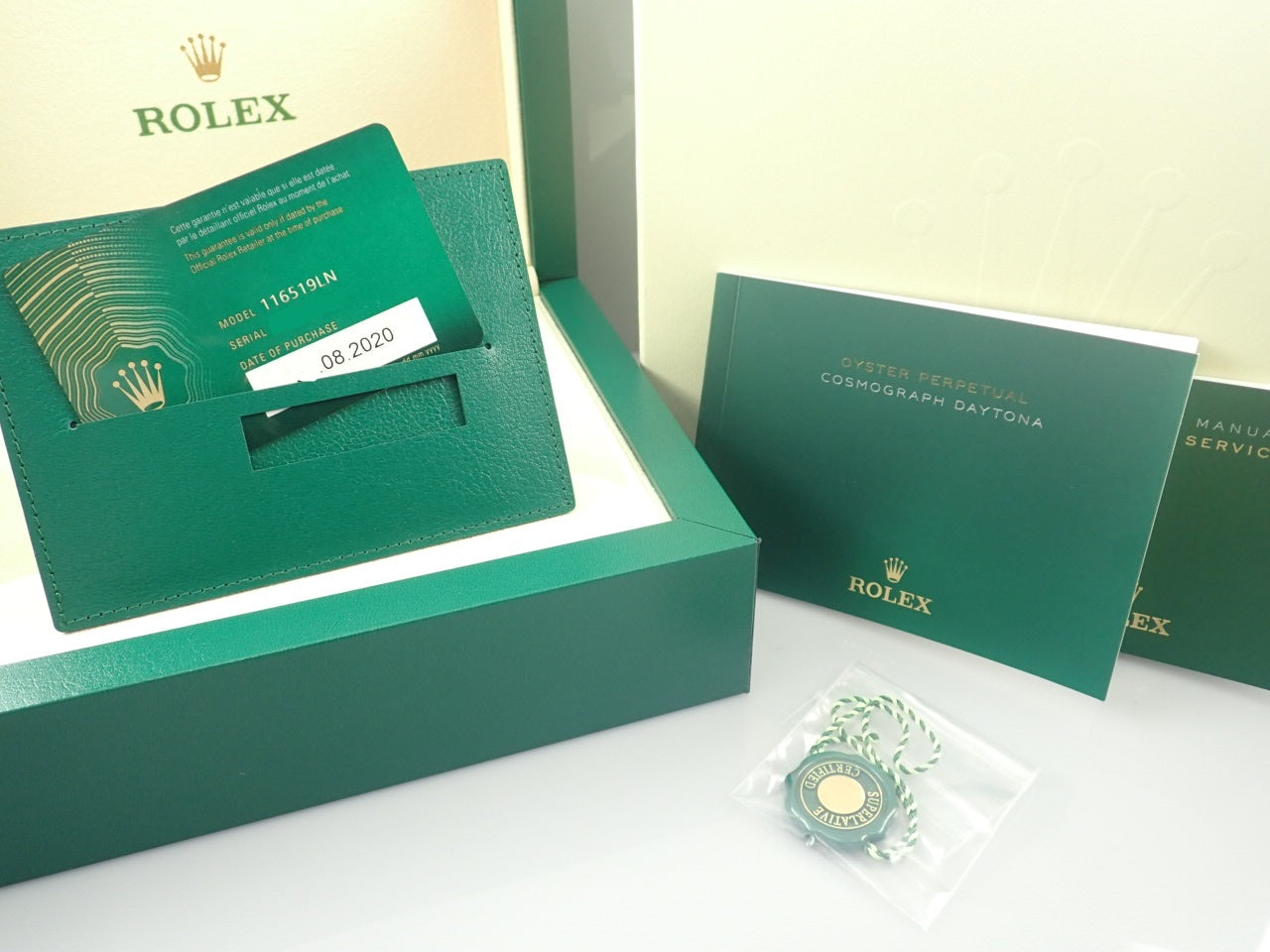 Rolex Daytona Black Dial 8P Diamonds &lt;New Warranty Card, Box, etc.&gt;