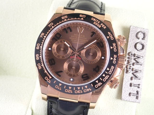 Rolex Daytona Ref.116515LN Chocolate Arabic Dial Used daytona-73