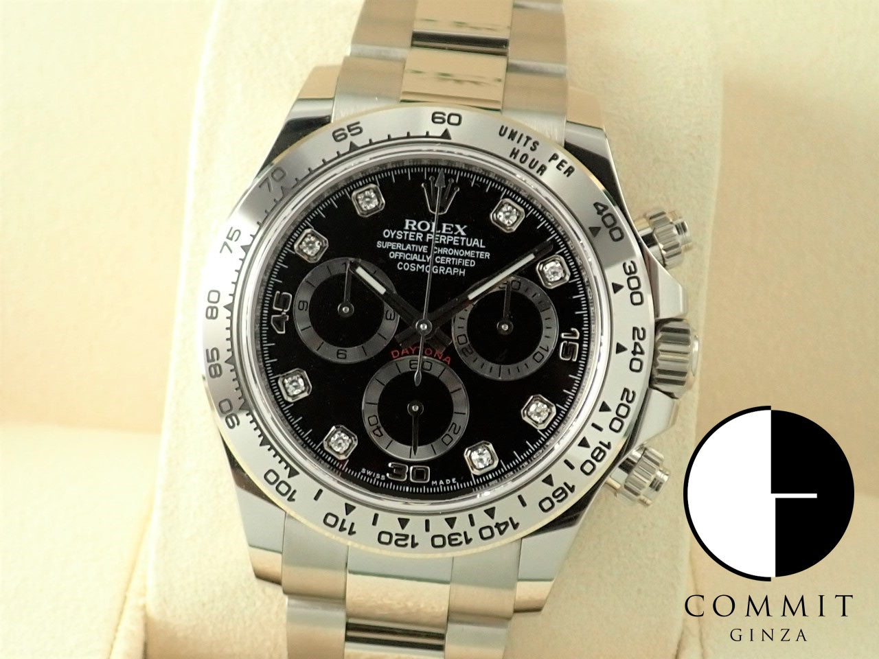 Rolex Daytona Black Dial 8P Diamond [Excellent Condition] &lt;Warranty, Box, etc.&gt;