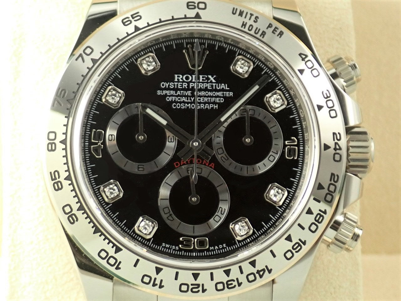 Rolex Daytona Black Dial 8P Diamond [Excellent Condition] &lt;Warranty, Box, etc.&gt;