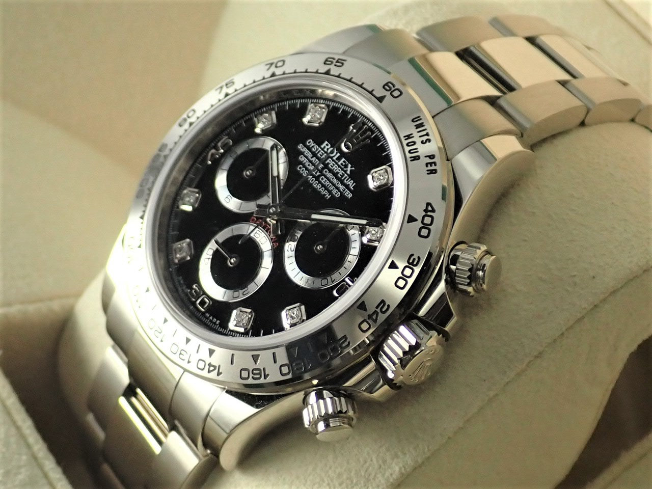 Rolex Daytona Black Dial 8P Diamond [Excellent Condition] &lt;Warranty, Box, etc.&gt;