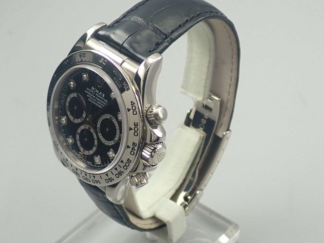 Rolex Daytona Black Dial 8P Diamonds &lt;Box and Others&gt;