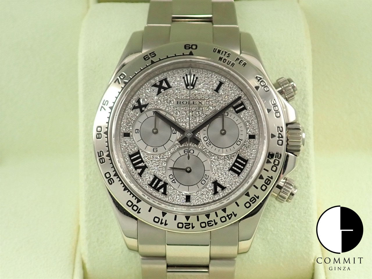 Rolex Daytona Pave Diamond Roman Dial V Series &lt;Warranty Box and Others&gt;