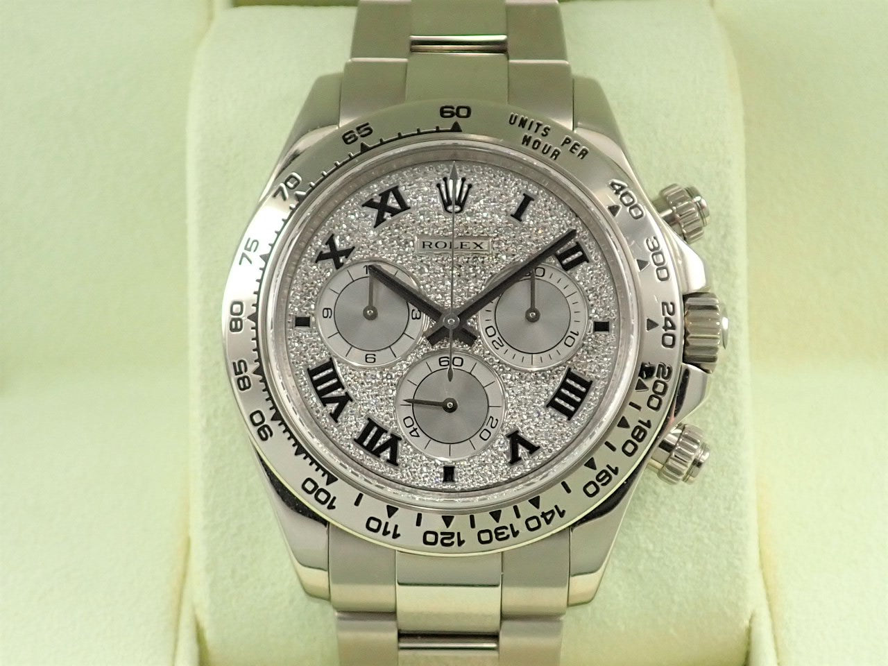 Rolex Daytona Pave Diamond Roman Dial V Series &lt;Warranty Box and Others&gt;