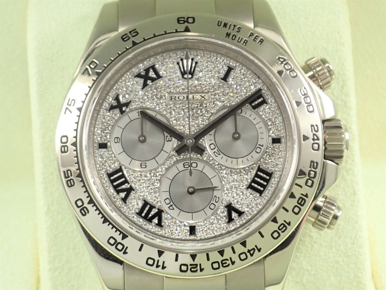 Rolex Daytona Pave Diamond Roman Dial V Series &lt;Warranty Box and Others&gt;