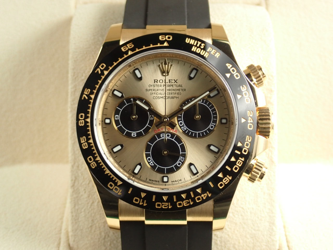 Rolex Daytona Champagne Black Dial &lt;New Warranty Card, Box, etc.&gt;