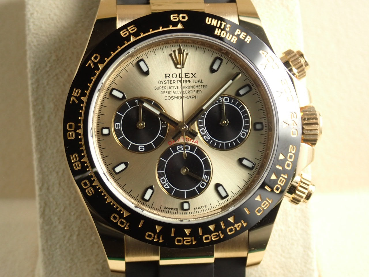 Rolex Daytona Champagne Black Dial &lt;New Warranty Card, Box, etc.&gt;