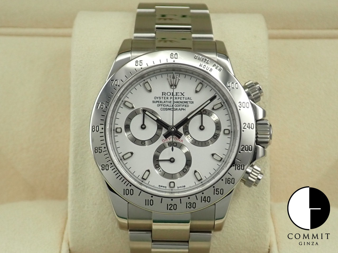 Rolex Daytona White Dial Mirror Buckle Random Number &lt;Warranty, Box, Other&gt;