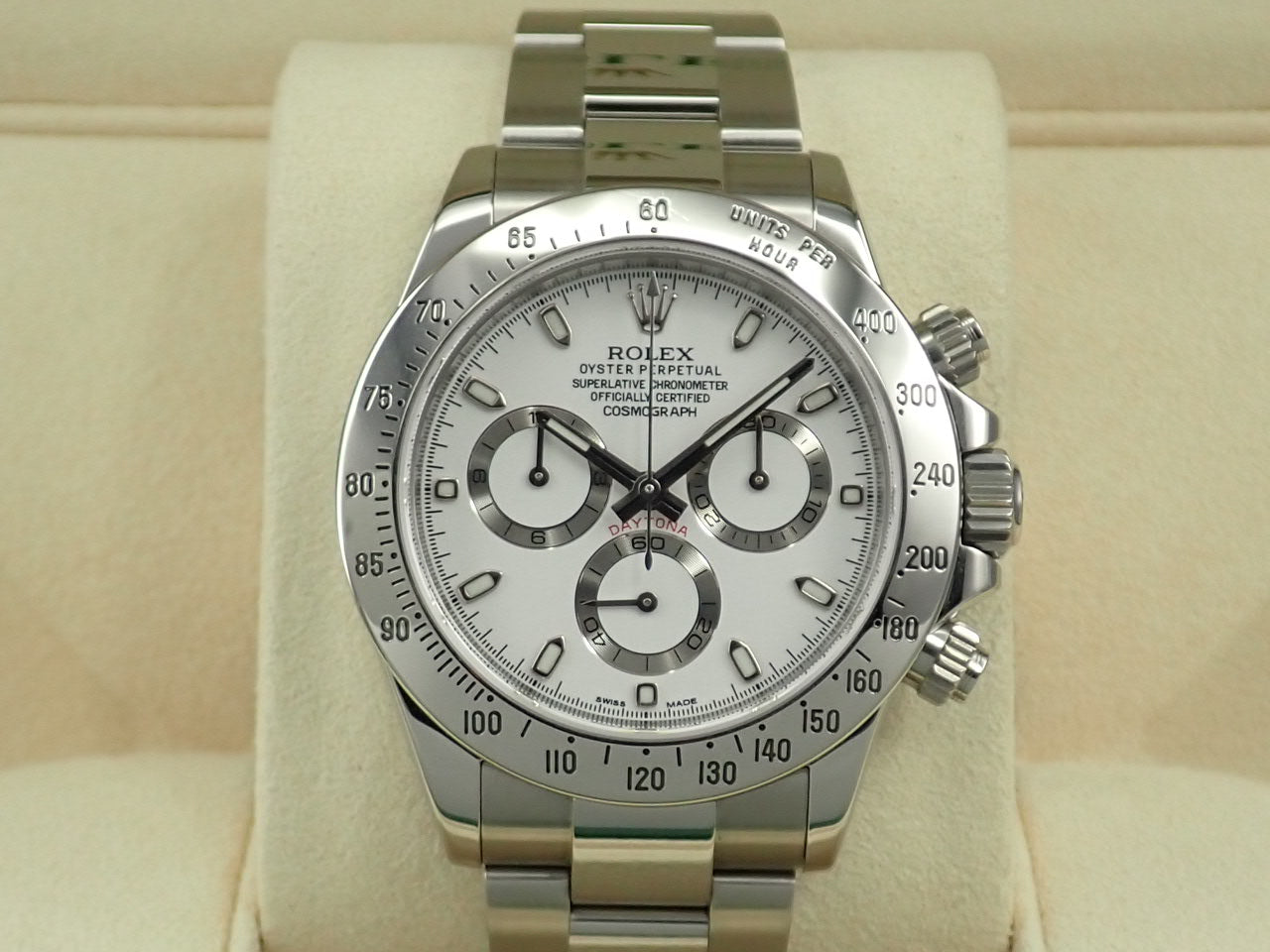 Rolex Daytona White Dial Mirror Buckle Random Number &lt;Warranty, Box, Other&gt;