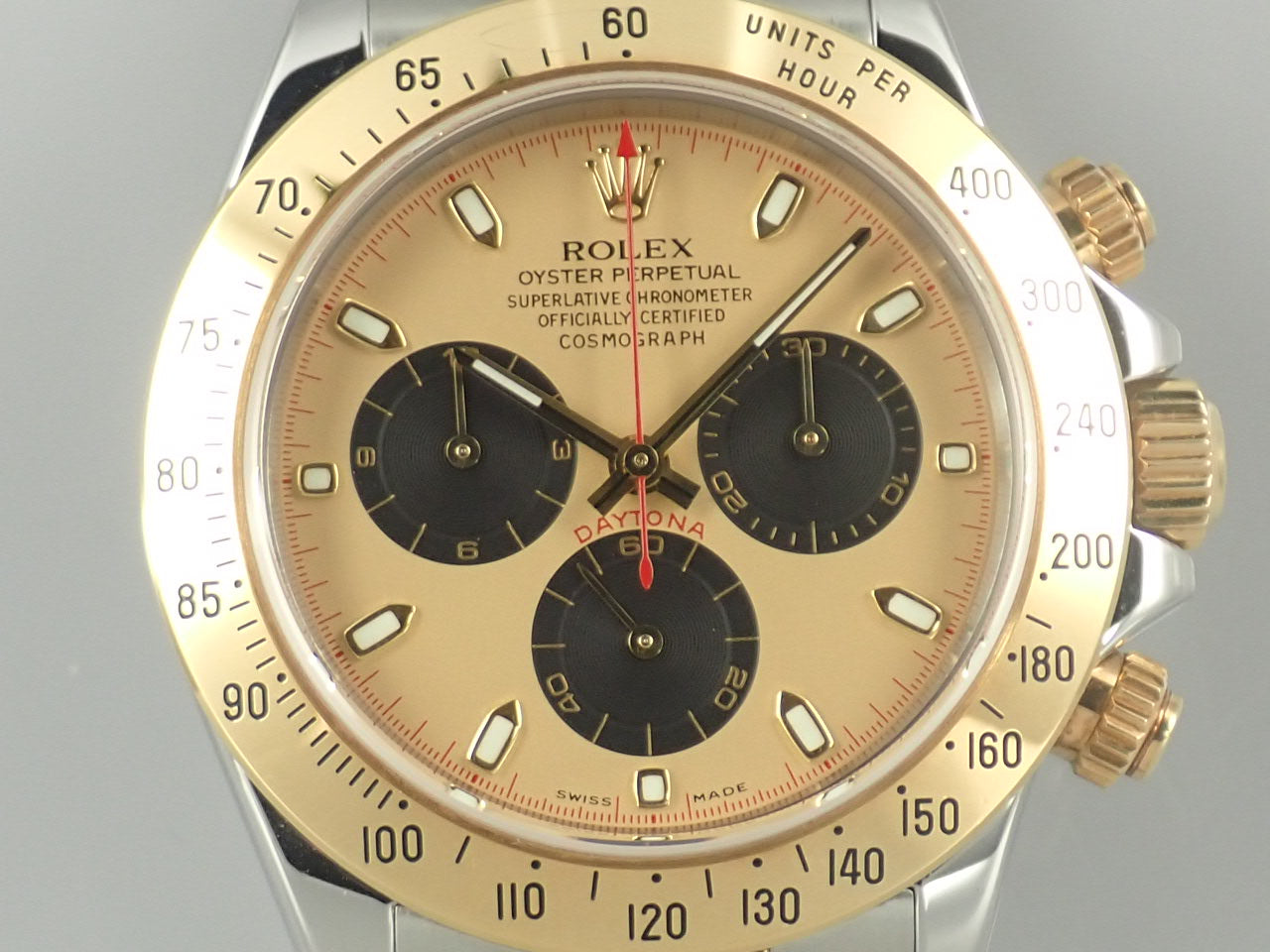 Rolex Daytona combination model, champagne x black dial &lt;Warranty, box, etc.&gt;