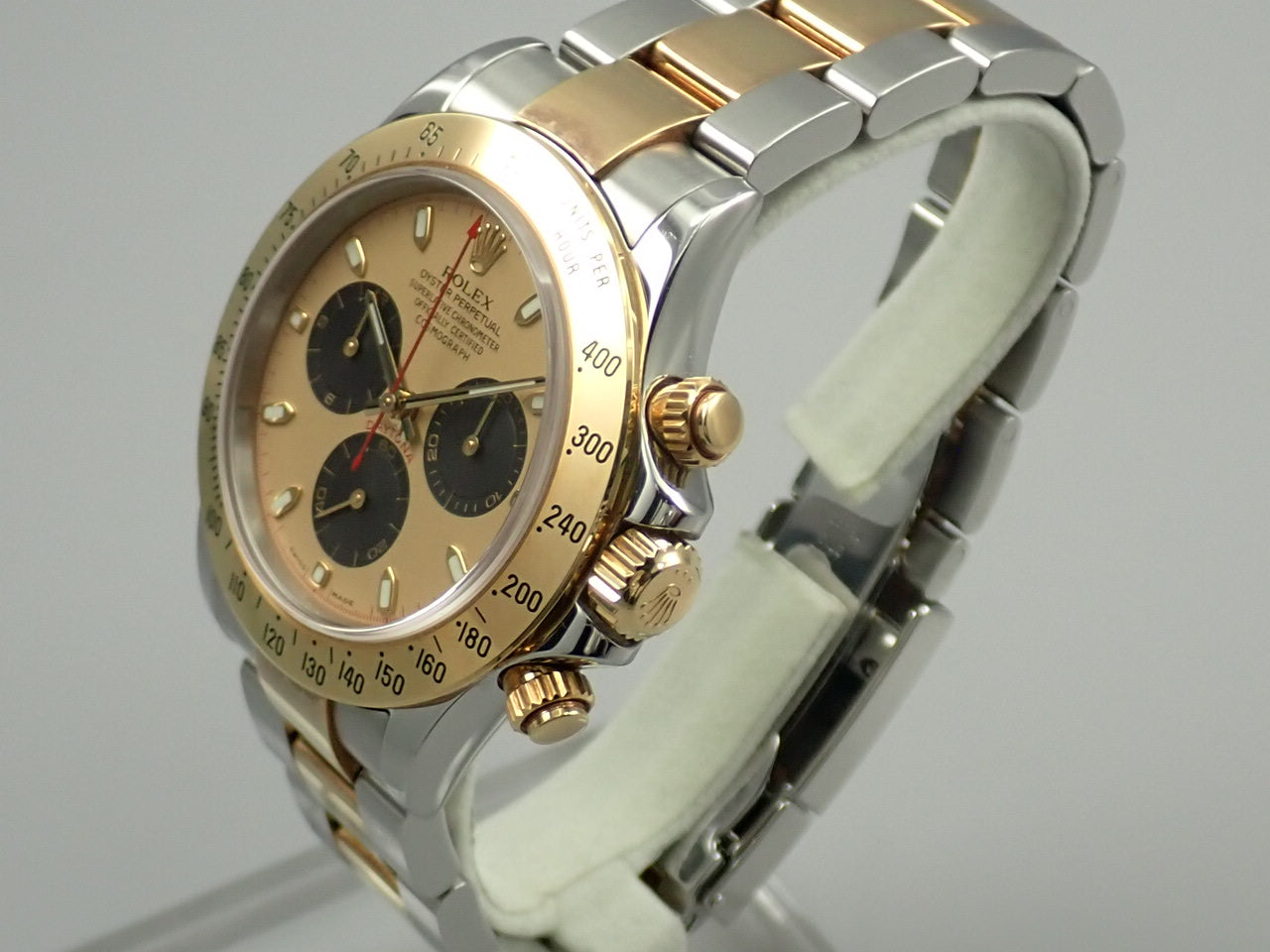 Rolex Daytona combination model, champagne x black dial &lt;Warranty, box, etc.&gt;