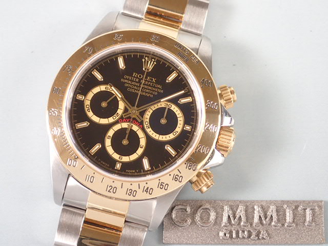 Rolex Daytona El Primero combination model, black dial, U serial number, Ref.16523