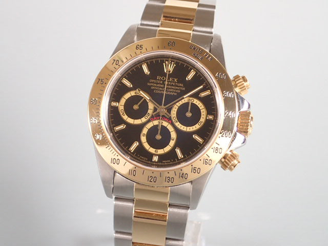 Rolex Daytona El Primero combination model, black dial, U serial number, Ref.16523