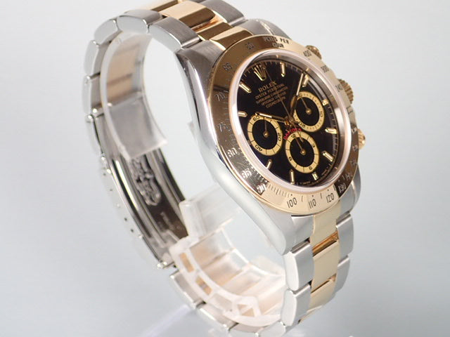 Rolex Daytona El Primero combination model, black dial, U serial number, Ref.16523