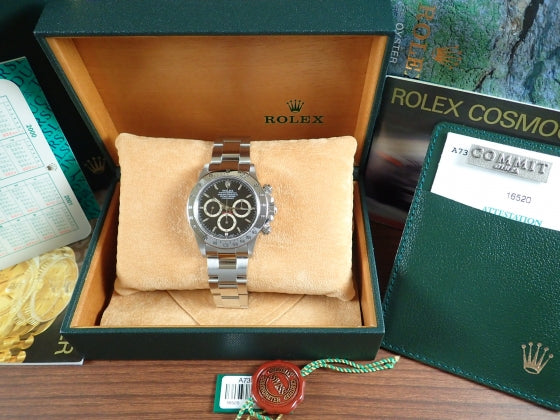 Rolex Daytona El Primero Black Dial A7 Ref.16520