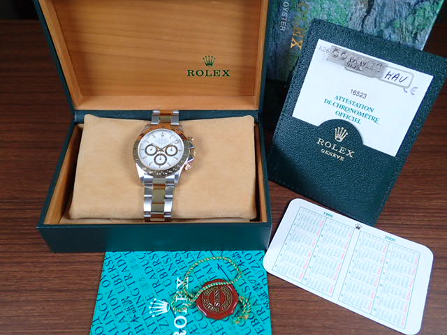 Rolex Daytona El Primero combination model, white dial, A serial number, Ref.16523