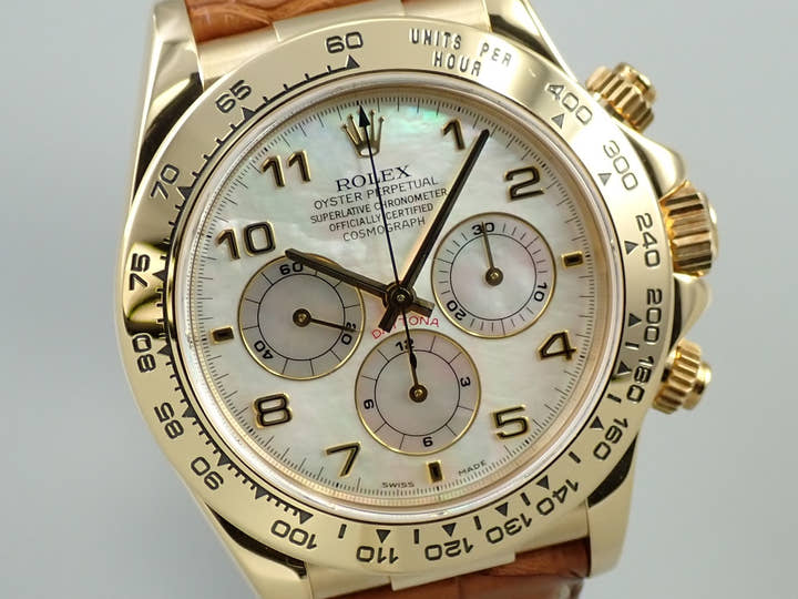 ロレックス デイトナ エルプリメロ Ref.16518NA イエローゴールド ホワイトシェル文字盤