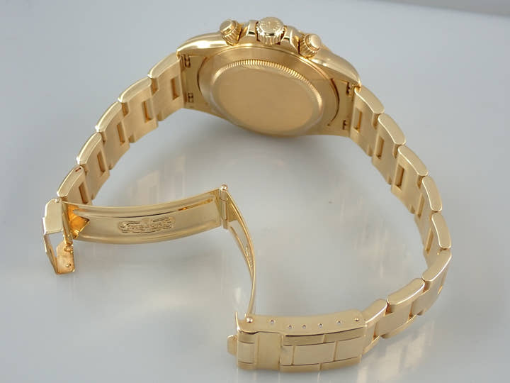 ロレックス デイトナ エルプリメロ Ref.16528G イエローゴールド ブラックx8Pダイヤ文字盤