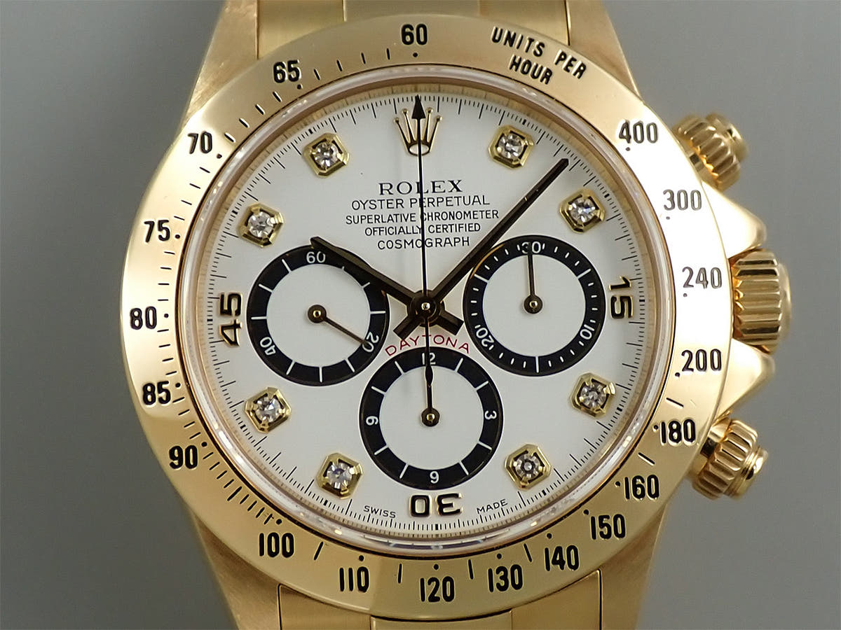 ロレックス デイトナ エルプリメロ Ref.16528G ホワイト8Pダイヤ文字盤 中古 T8LFPAPZ