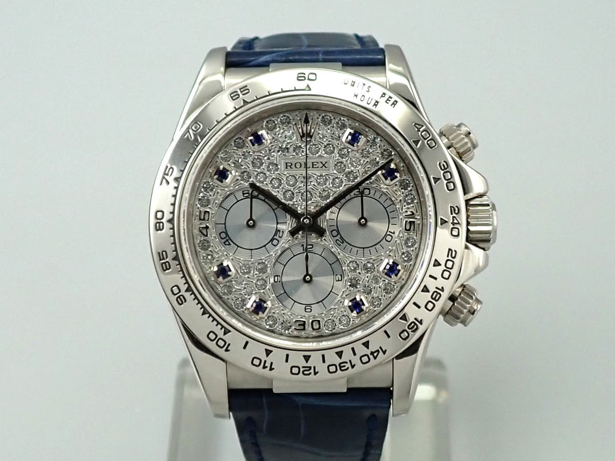 ロレックス デイトナ エルプリメロ Ref.16519 パヴェダイヤ 8Pサファイア文字盤 中古 U916VC9K