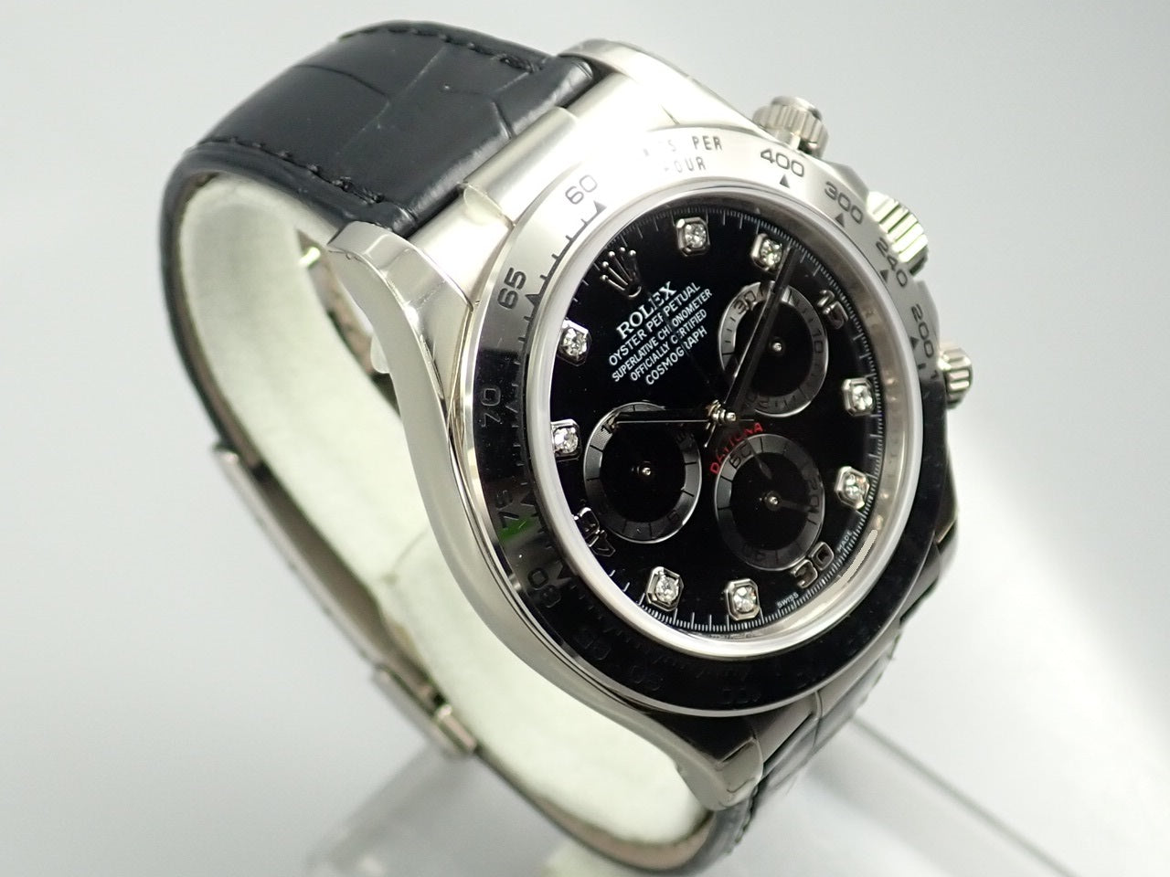 Rolex Daytona Black Dial 8P Diamonds &lt;Warranty, Box, etc.&gt;