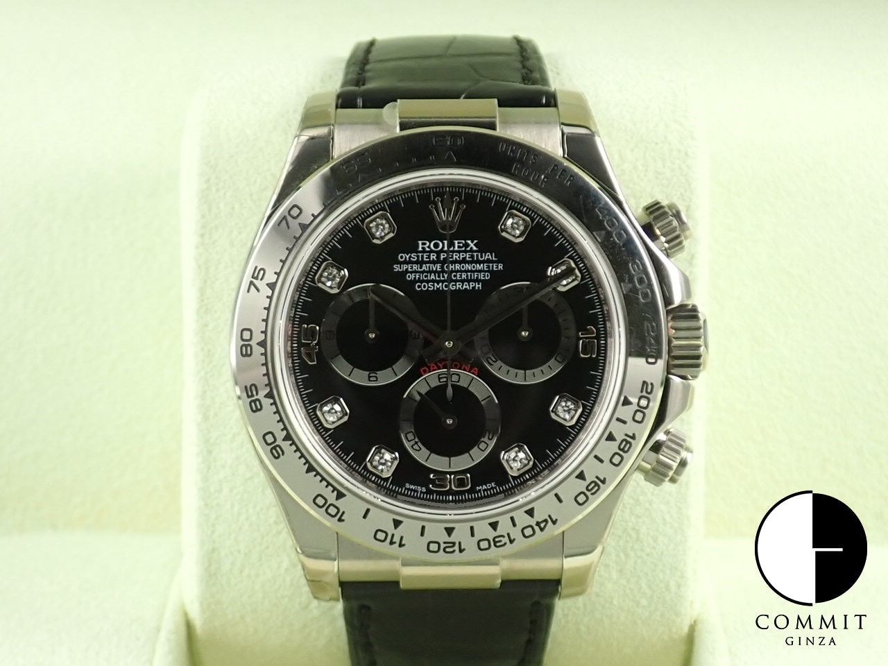 Rolex Daytona Black Dial 8P Diamonds &lt;Warranty, Box, etc.&gt;