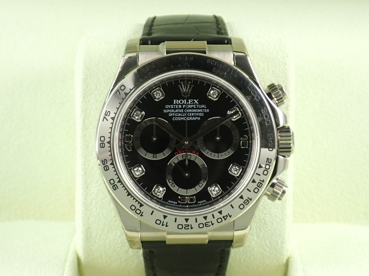 Rolex Daytona Black Dial 8P Diamonds &lt;Warranty, Box, etc.&gt;