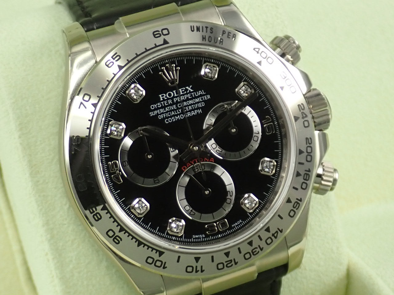 Rolex Daytona Black Dial 8P Diamonds &lt;Warranty, Box, etc.&gt;