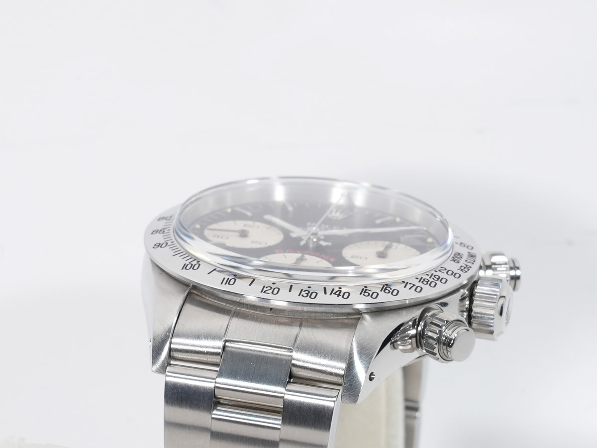 Rolex Daytona Ref.6265 Stainless Steel Black Dial Excellent Condition mq9g6mwo