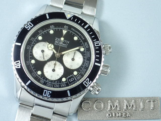 ゼニス デルッカ Ref.02.2310.400 ブラック文字盤 中古 de-luca