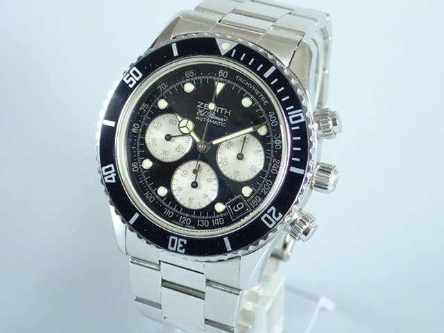 ゼニス デルッカ Ref.02.2310.400 ブラック文字盤 中古 de-luca