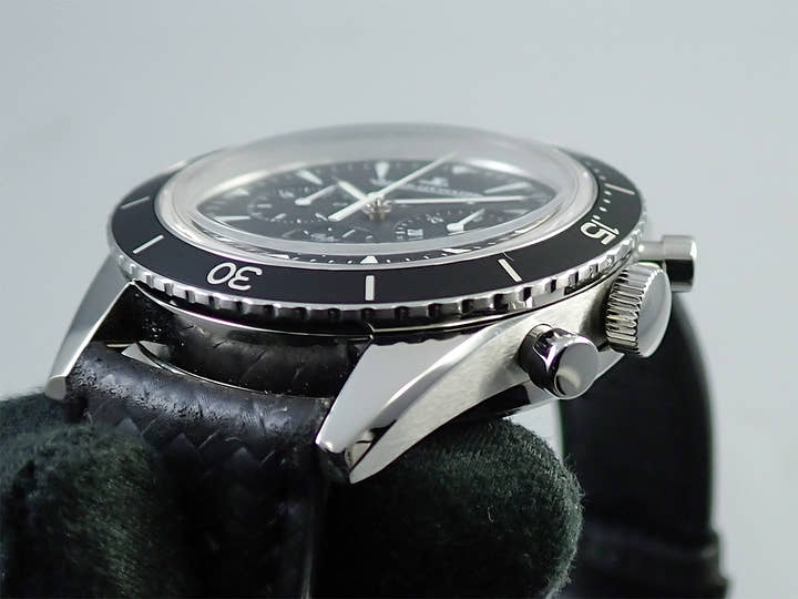 ジャガールクルト ディープシー クロノグラフ Ref.Q2068570 黒文字盤 美品 34XS3P3L